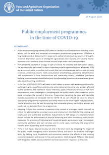Public employment programmes in the time of COVID-19
